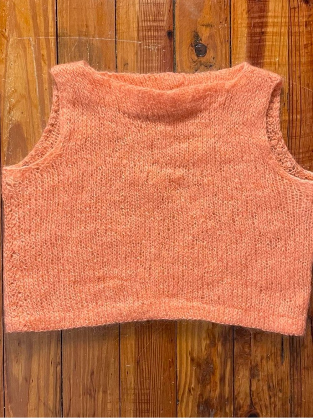 Vintage Hand Knit Crop Top Tank